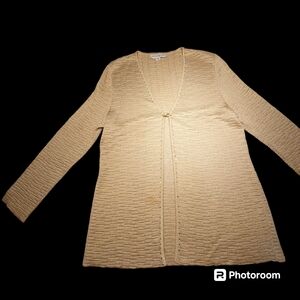 ST JOHN Collection,KNIT METALLIC GOLD SWEATER SET